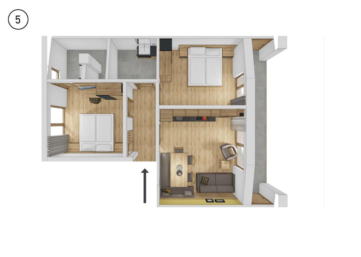 Appartement Foerra Tesido Eksteriør bilde